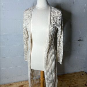 Sans Souci Cream Knit Cardigan